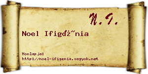 Noel Ifigénia névjegykártya